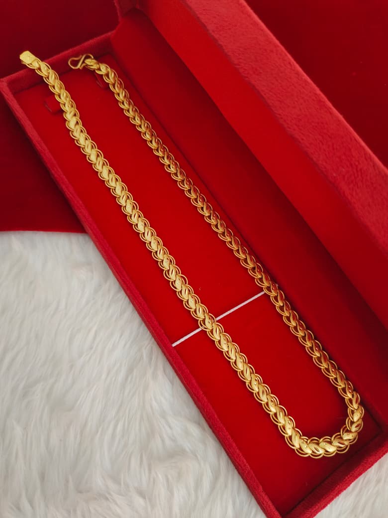 Heavy Look Men’s Copper Gold-Finish Chain CM04