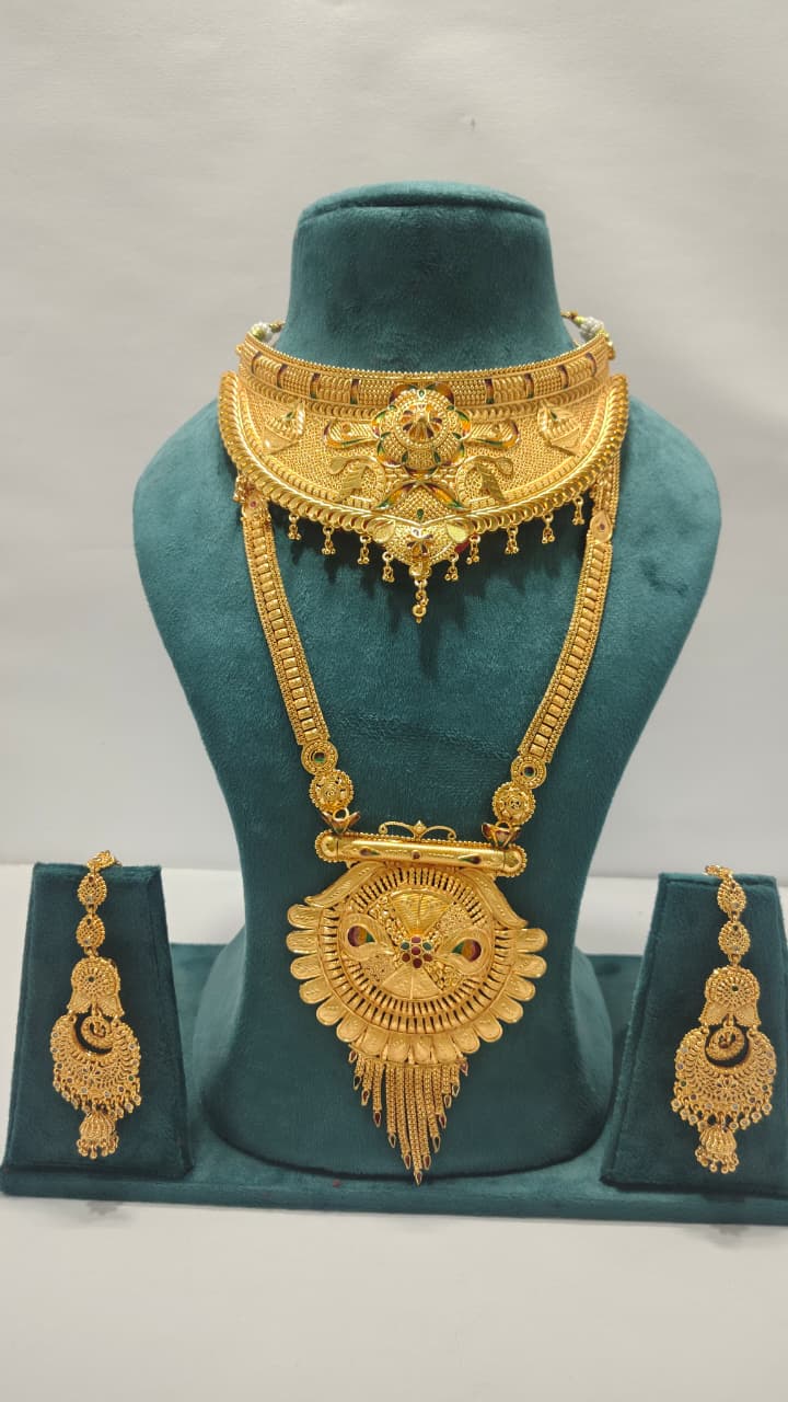 Royal Choker Rani Haar & Earrings Combo CRHE02