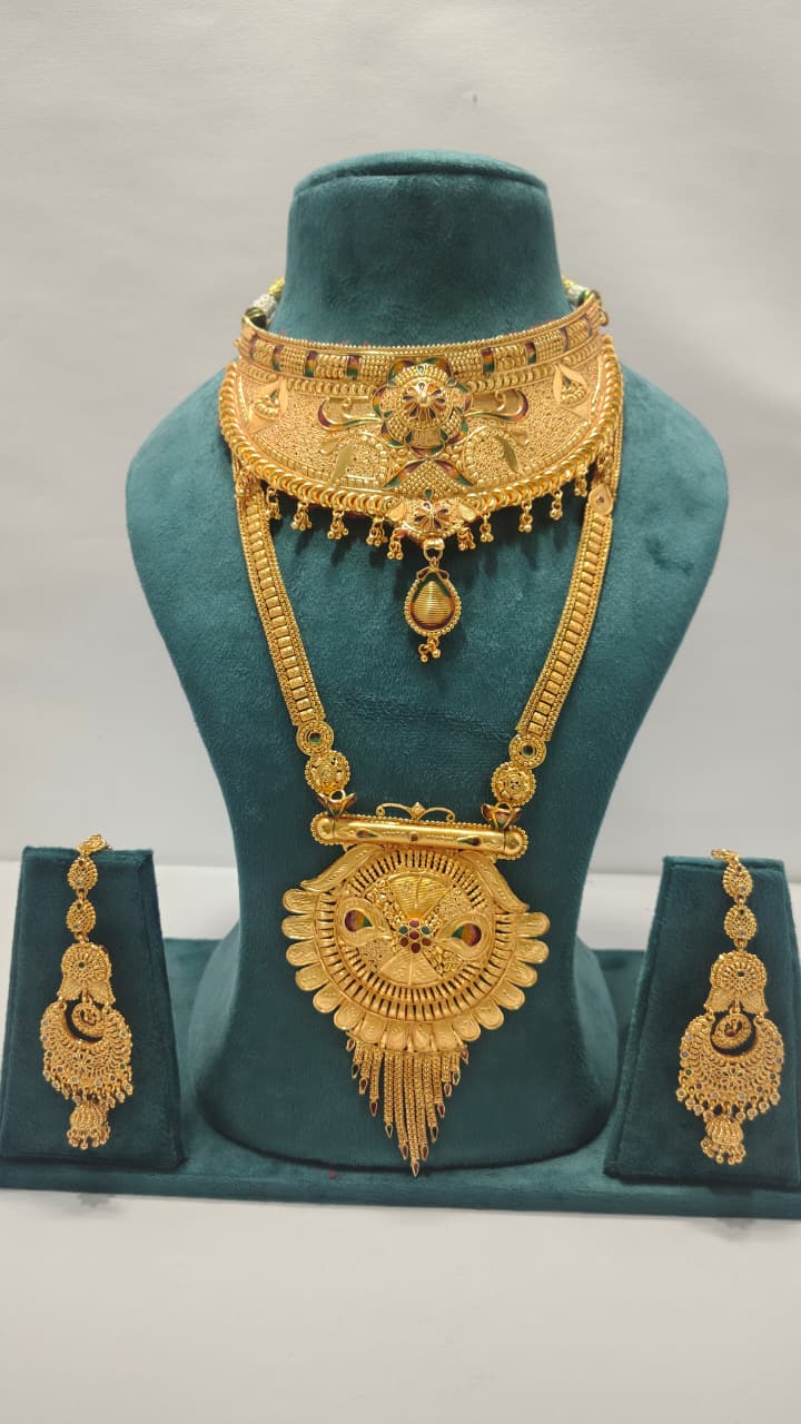 Royal Choker Rani Haar & Earrings Combo CRHE04