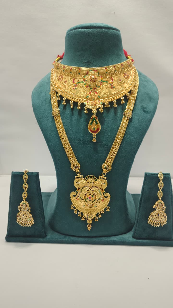 Royal Choker Rani Haar & Earrings Combo CRHE07