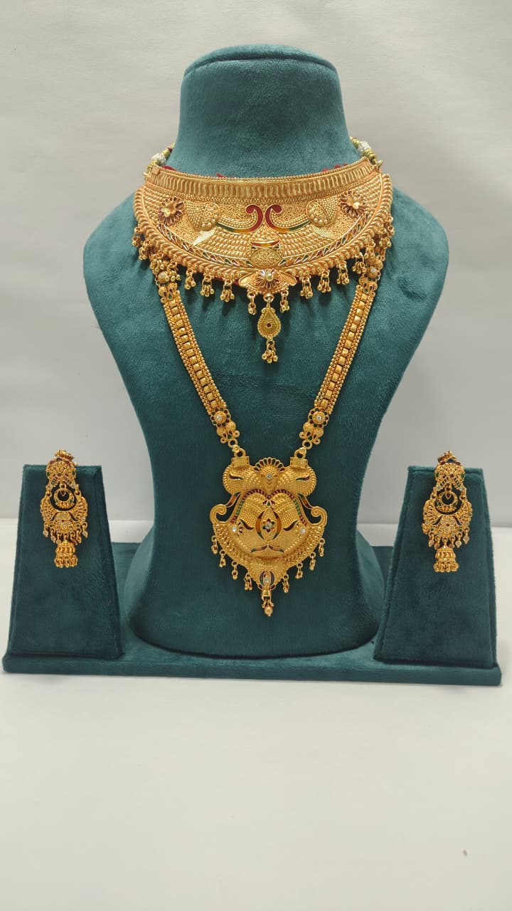 Royal Choker Rani Haar & Earrings Combo CRHE13