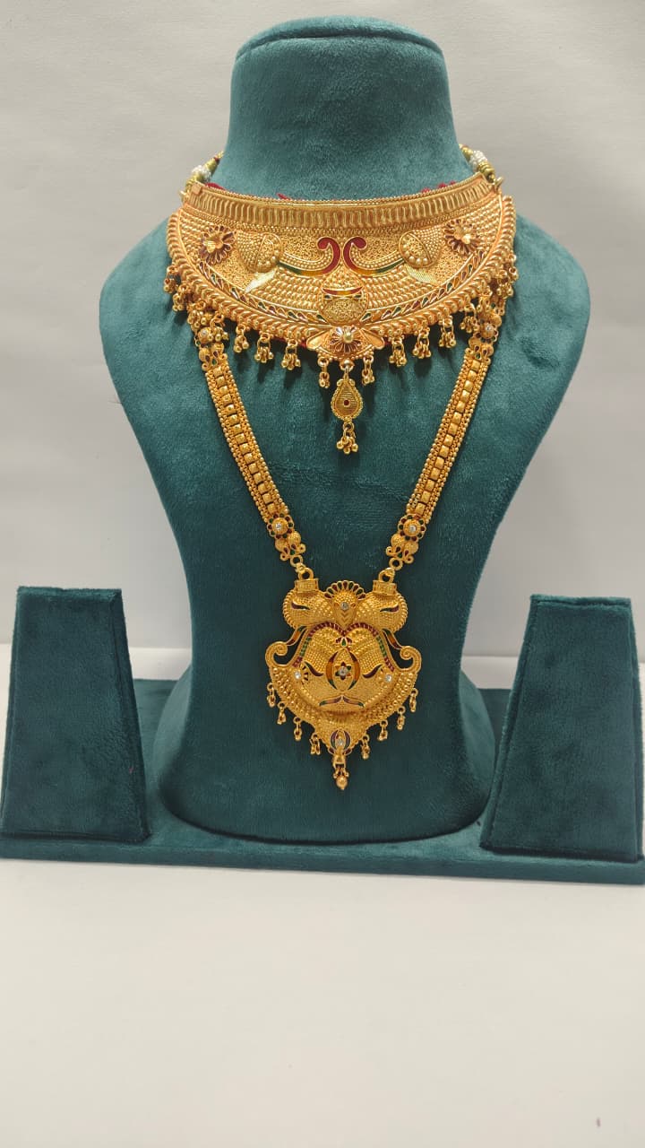 Royal Choker Rani Haar & Earrings Combo CRHE14
