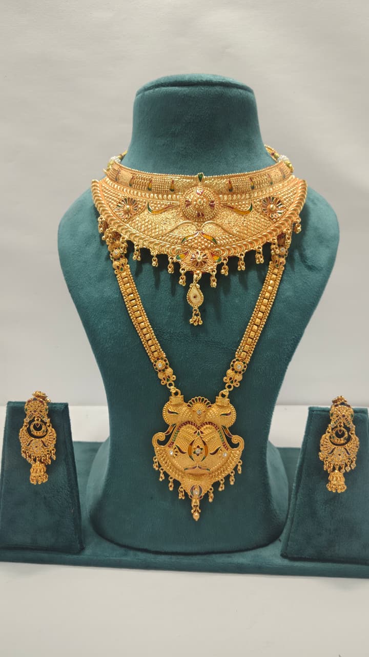 Royal Choker Rani Haar & Earrings Combo CRHE16