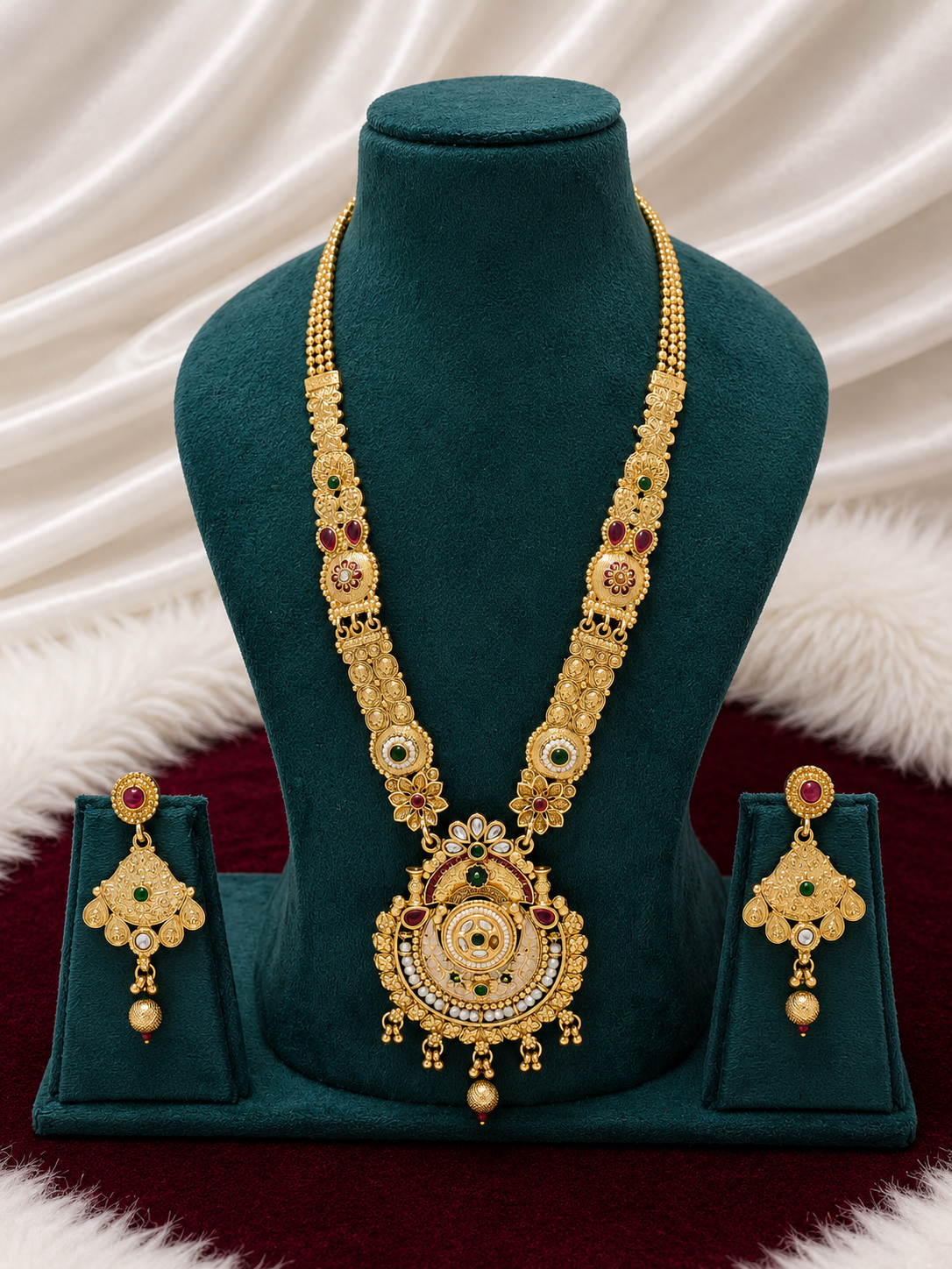 Antique Gold Meenakari Rani Haar ARH03