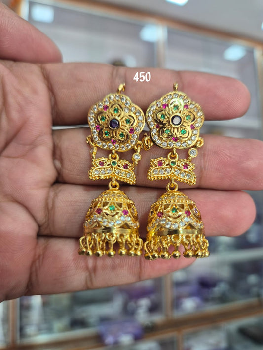 Classic Rajasthani Copper Earrings J2