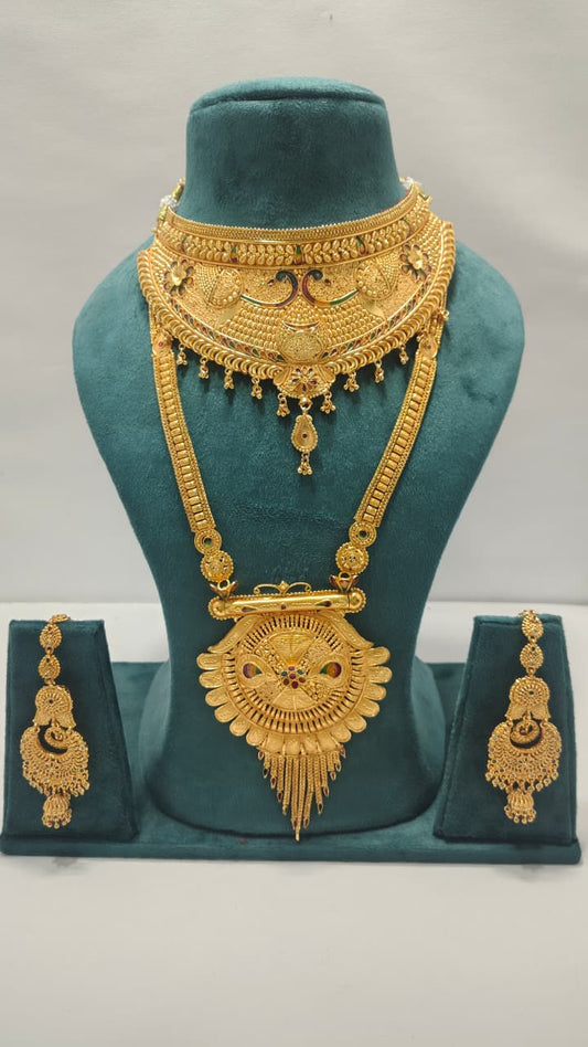 Royal Choker Rani Haar & Earrings Combo CRHE01