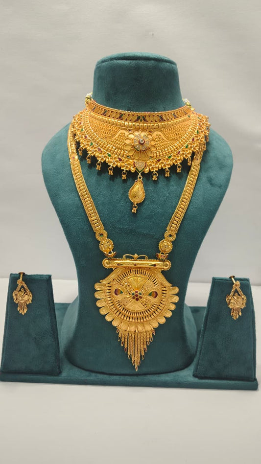 Royal Choker Rani Haar & Earrings Combo CRHE05