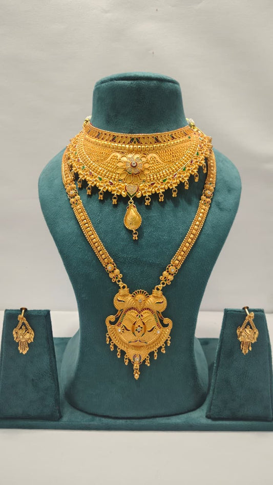Royal Choker Rani Haar & Earrings Combo CRHE06
