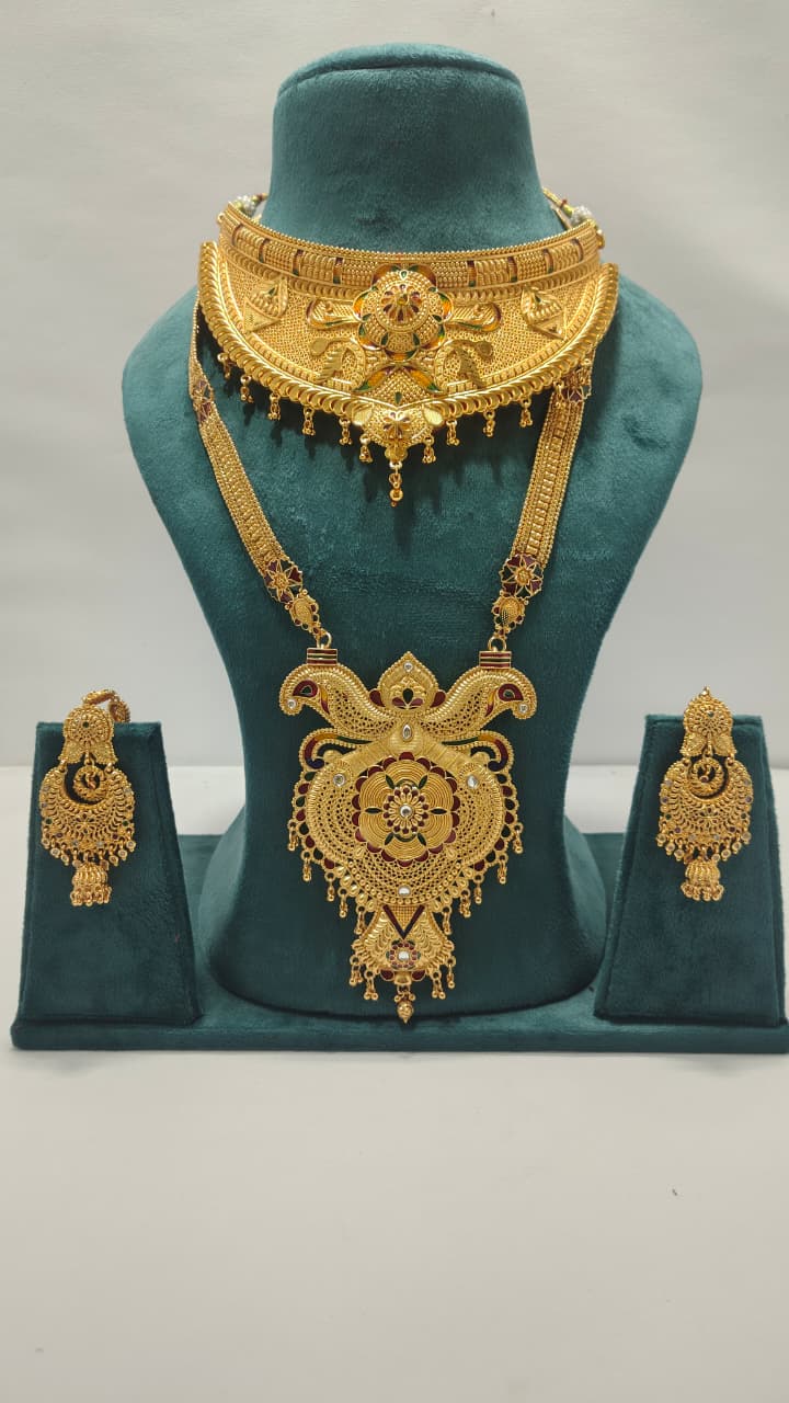 Royal Choker Rani Haar & Earrings Combo CRHE09