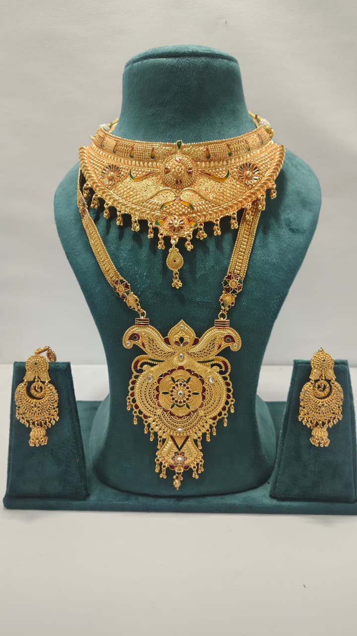 Royal Choker Rani Haar & Earrings Combo CRHE08