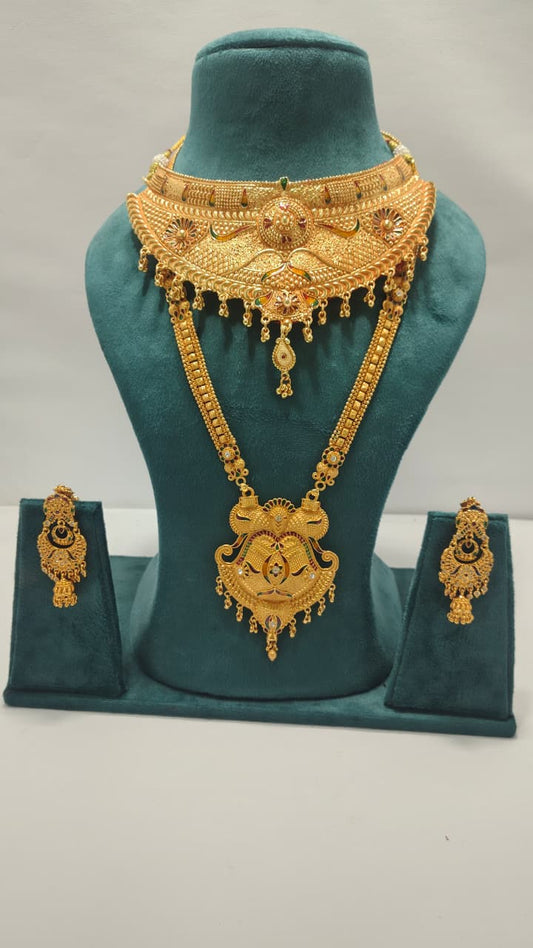 Royal Choker Rani Haar & Earrings Combo CRHE10