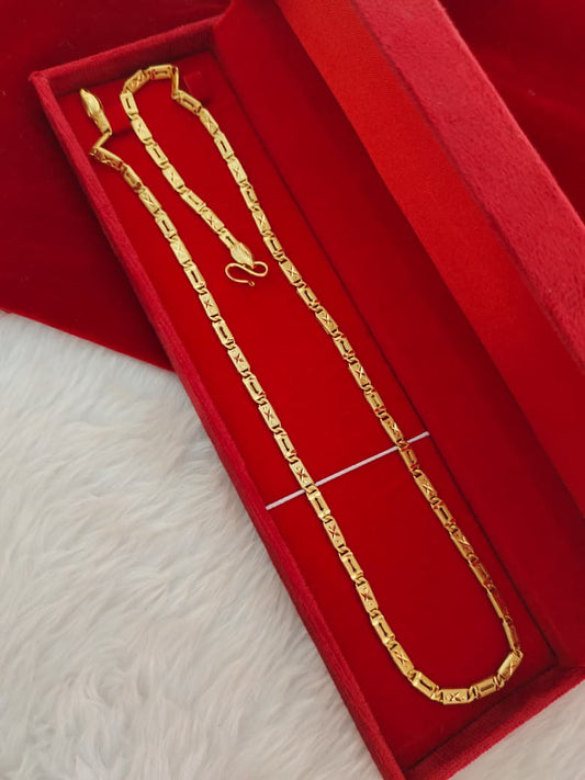 Heavy Look Men’s Copper Gold-Finish Chain CM05