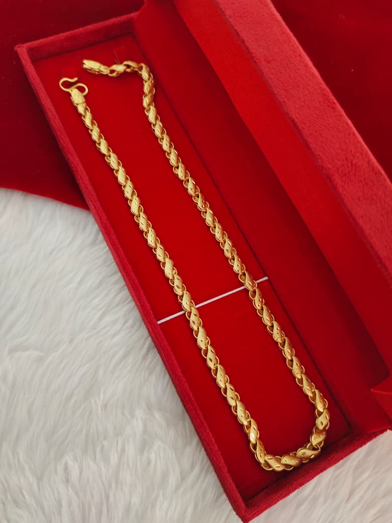 Heavy Look Men’s Copper Gold-Finish Chain CM09