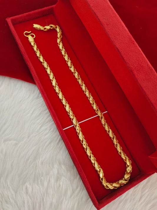 Heavy Look Men’s Copper Gold-Finish Chain CM09